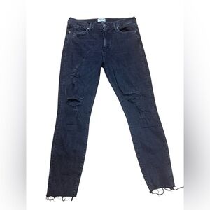 Agolde los ángeles premium.Black Skinny Jeans Distressed Design